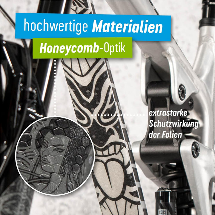Riesel Design® Frame:Tape 3000 Fahrrad Rahmenschutz - Stylische Fahrrad Schutzfolie / 17 Selbstklebe