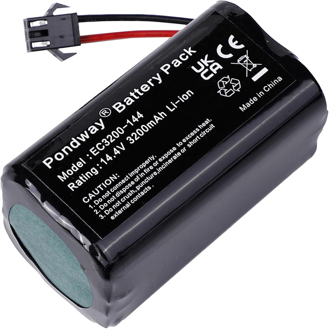 3200mAh 14.4V Ersatzakku Kompatibel mit Ecovacs Deebot 600/605/N79/N79S/DN622 für Bagotte BG600 BG60
