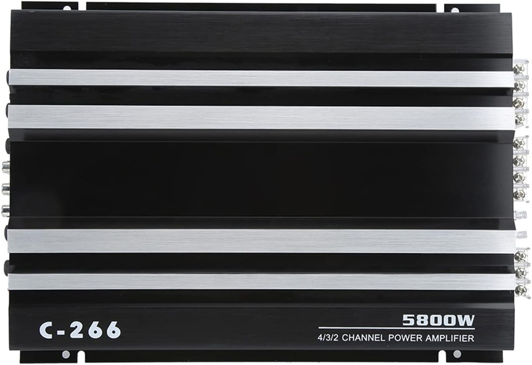 KIMISS Auto-Stereo-Verstärker, 5800 W, 12 V, Hochleistungs-Auto-Verstärker, Tragbarer Hi-Fi-Audio-St