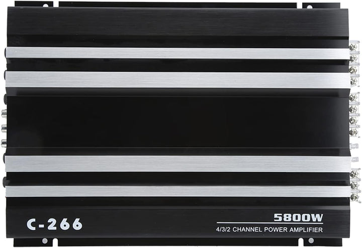 KIMISS Auto-Stereo-Verstärker, 5800 W, 12 V, Hochleistungs-Auto-Verstärker, Tragbarer Hi-Fi-Audio-St