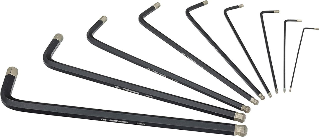 OX Tools OX-P322409 OX Pro Diamant-Innensechskantschlüssel-Set, 9-teilig, metrisch 1,5–10 mm