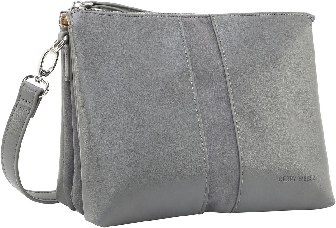 Gerry Weber - soft mix shoulderbag shz Grau 22,00x17,00x8,00 cm Farbe:grau / Material:polyester,pu,