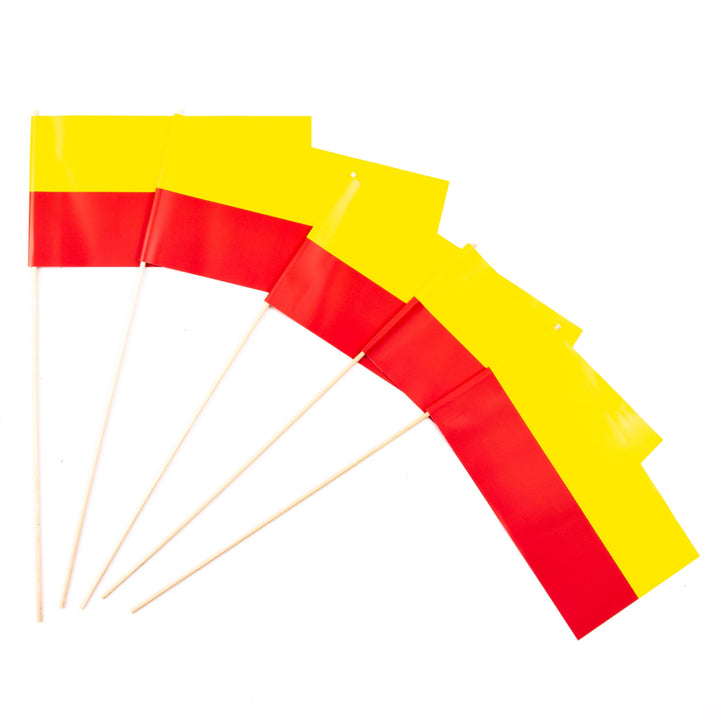 Everflag Papierfähnchen: gelb-rot 1000er Packung Menge-4: 1000er Packung, Menge-4: 1000er Packung