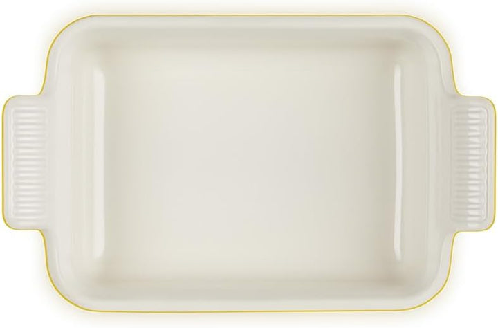 Le Creuset Rechteckige Auflaufform Tradition aus Steinzeug, 19 cm, 1.1 Liter, Nectar, 71102196720001