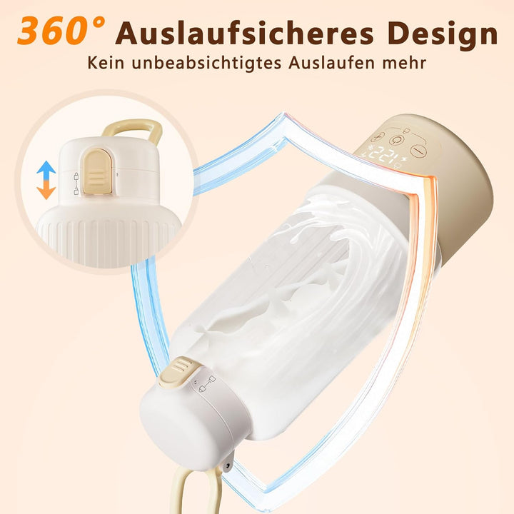 Tragbarer Flaschenwärmer Baby, Flaschenwärmer Baby Unterwegs, Erwärmt Wasser Oder Milch, Schnelles A