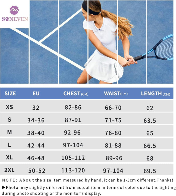 Soneven Poloshirt für Damen Kurzarm Sportshirt mit 1/4 Reissverschluss Sport Tshirts Schnelltrocknen