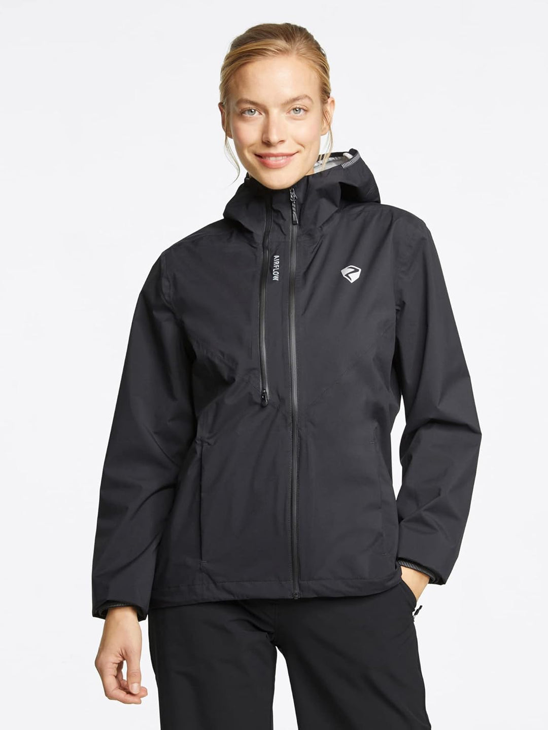 Ziener Damen Narela Regenjacke - Fahrrad|Mountainbike|Outdoor - wasserdicht,atmungsaktiv,Ventilation