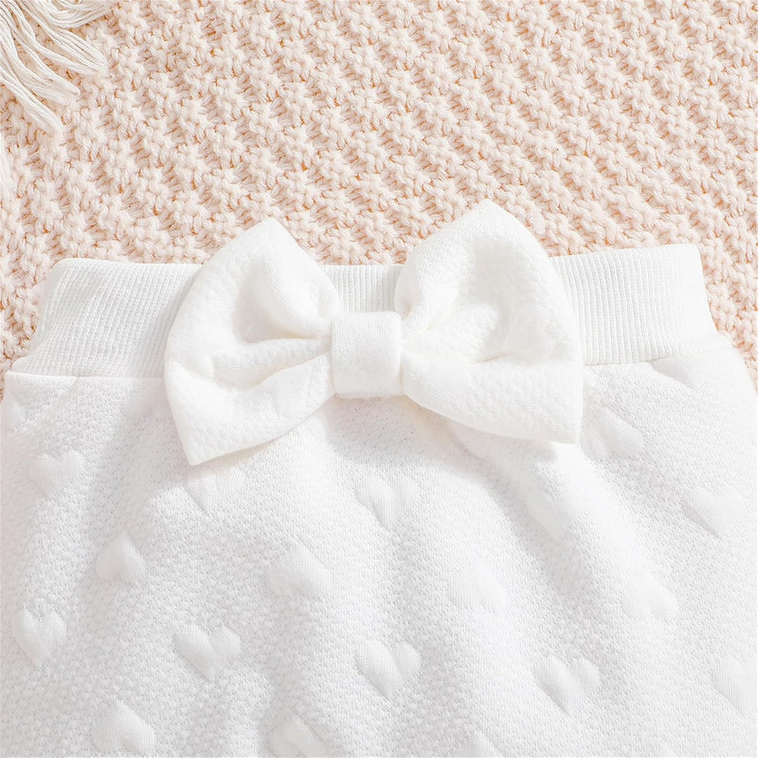 Kleinkind Baby Mädchen Outfits Langarm Sweatshirt Top Hose mit Fliege Kleinkind Herbst Winter Kleidu