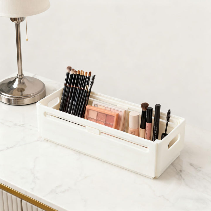 ideoon 12er-Set Kühlschrank-Organizer Ausziehbar (28-48 cm) – Anpassbarer Regal-Einsatz für Ordnung
