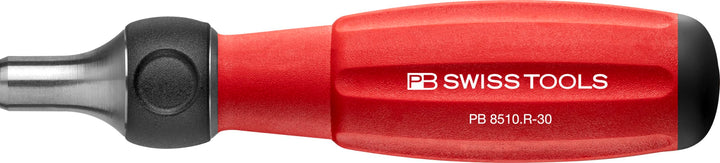 PB Swiss Tools Ratschenschraubendreher PB 8510.R30 CN | 100% Swiss Made | Schraubendreher Bithalter