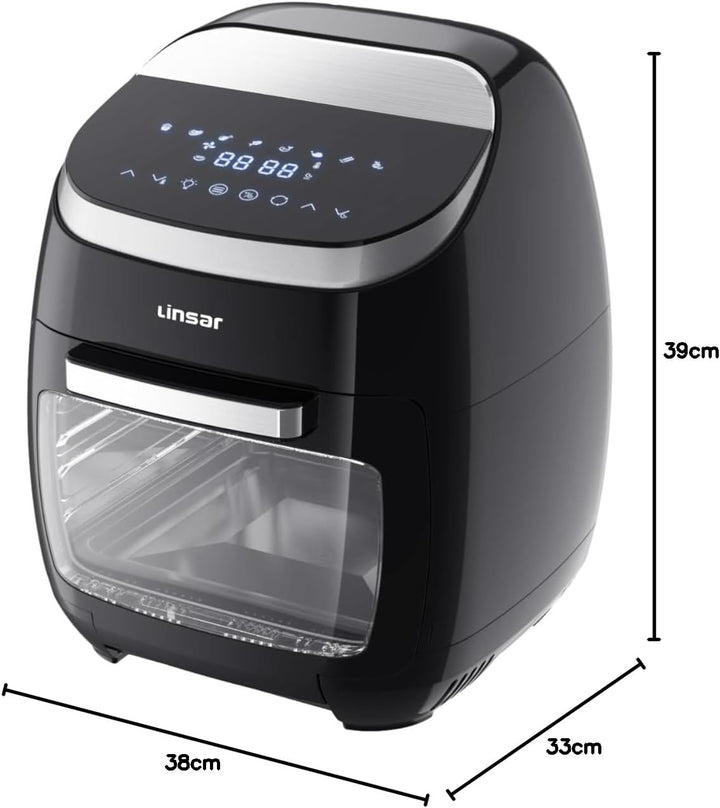 Linsar - Heissluftfritteuse 11L - Multifunktions Air Fryer Ofen mit VORTX-Technologie - Komplettes Z