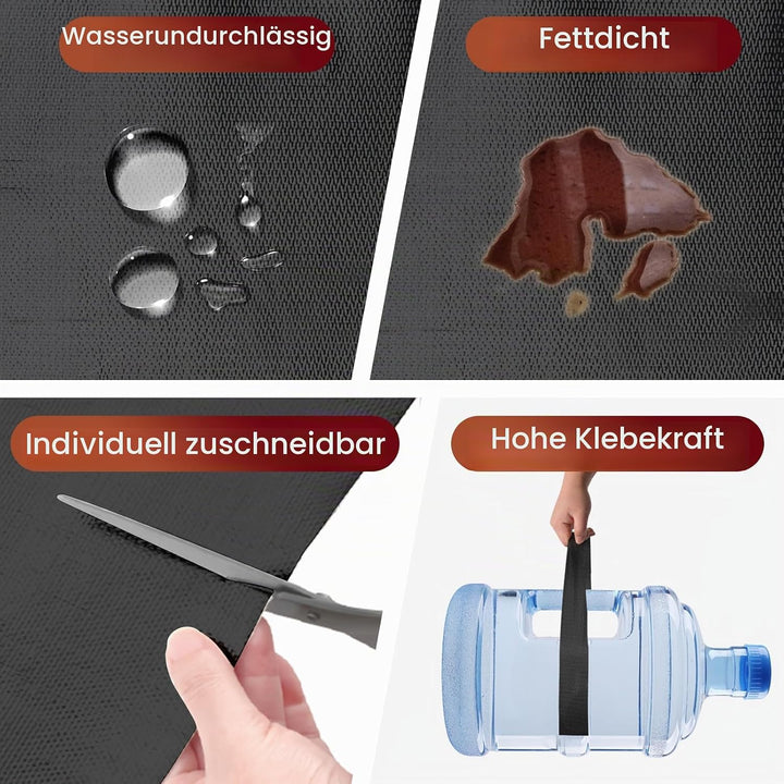 Selbstklebende Aluminium-Hitzeschutzmatte, 30 x 100 cm – Hitzeschutzfolie reflektiert 95% der Strahl