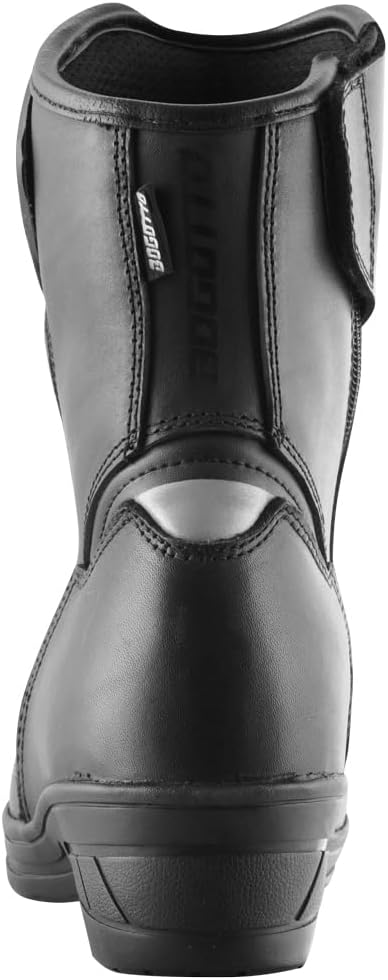 Bogotto Lady Short wasserdichte Damen Motorrad Stiefel, schwarz, 40 Schwarz 40 EU, Schwarz 40 EU