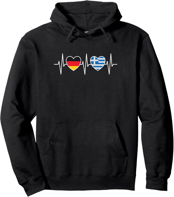 Deutschland und Griechenland Griechisch Hellas Fahne Flaggen Pullover Hoodie
