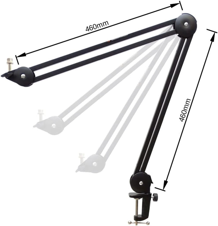 Rode NT1 5th Generation XLR USB Studio-Kondensatormikrofon Black + keepdrum MS138 BK Mikrofonarm Tis
