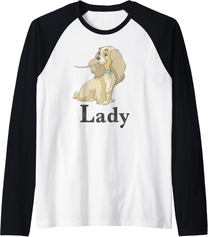 Disney Lady und The Tramp Spaghetti Lady Paare Raglan