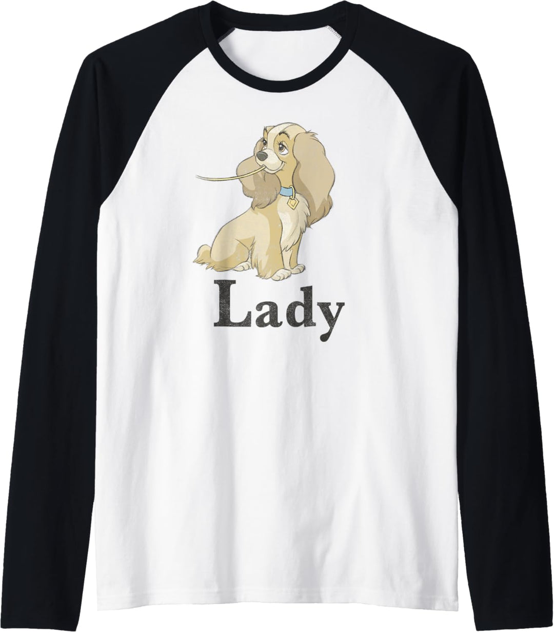 Disney Lady und The Tramp Spaghetti Lady Paare Raglan