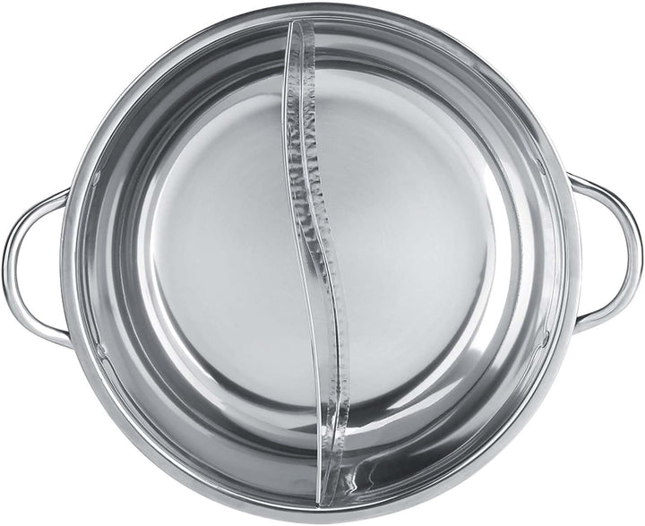 Hot Pot aus Edelstahl mit Trennung von Zwei Geschmacksrichtungen, Dicker Induktionsherd, Verwendbar
