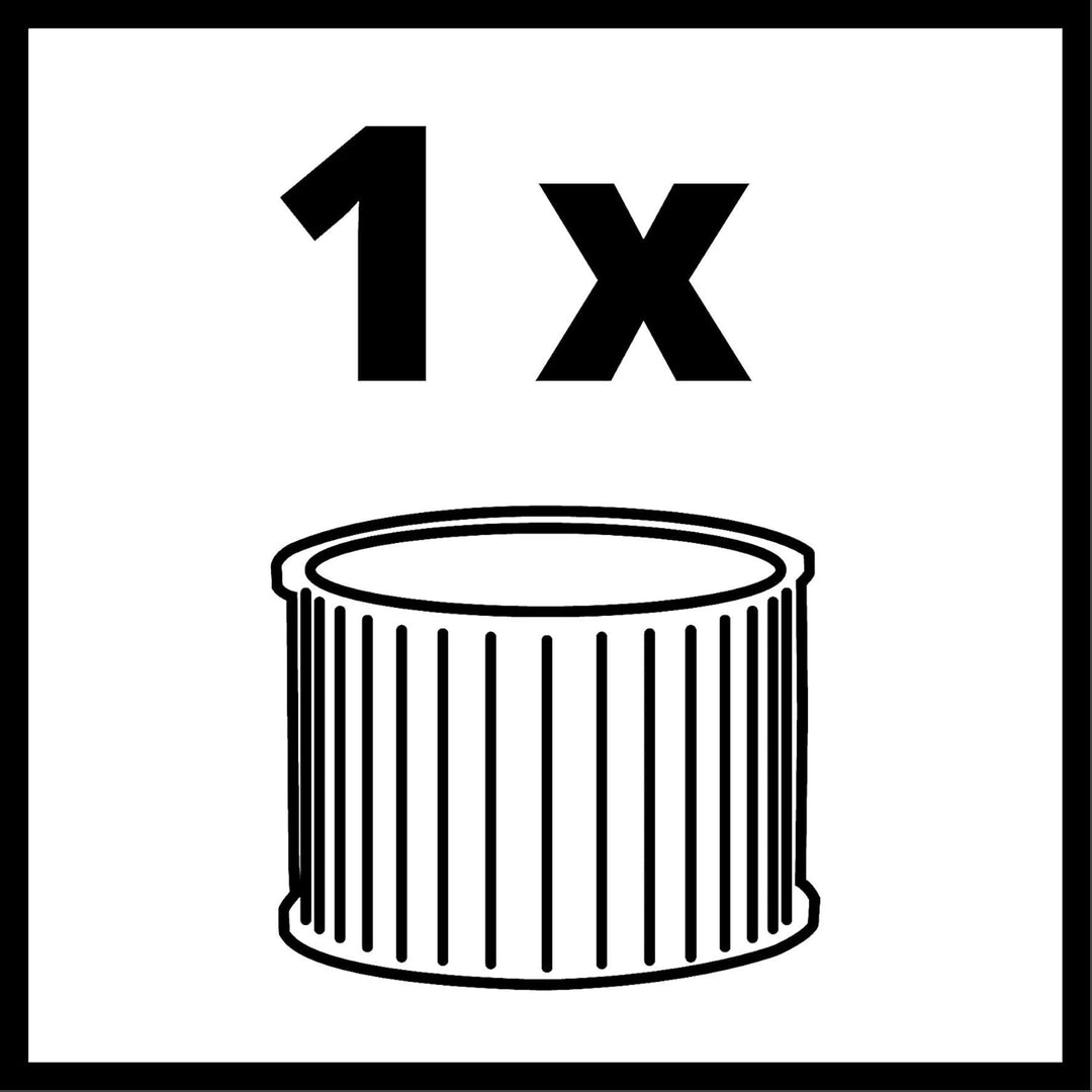 Original Einhell Dual Staub Filtersystem (1x Faltenfilter, 1x Feinstaubbeutel, nur zum Trockensaugen
