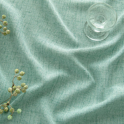 MIULEE Leinen Vorhänge mit Leinen Ringe Effekt Wohnzimmer Modern Semi-transparent Voile Vorhang Natu