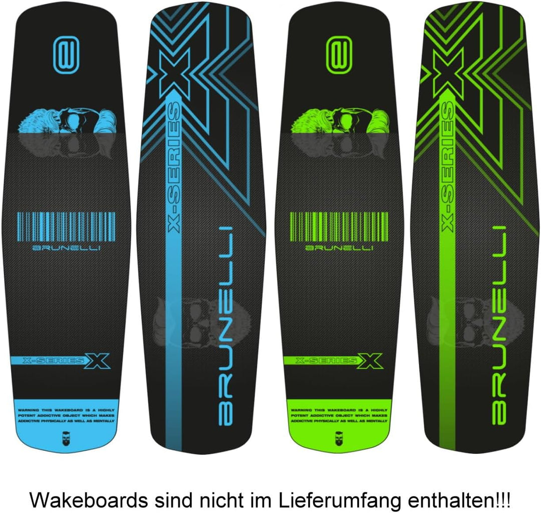 Brunelli Wakeboard Finne 4er-Set geeignet für Wood Flex Pro
