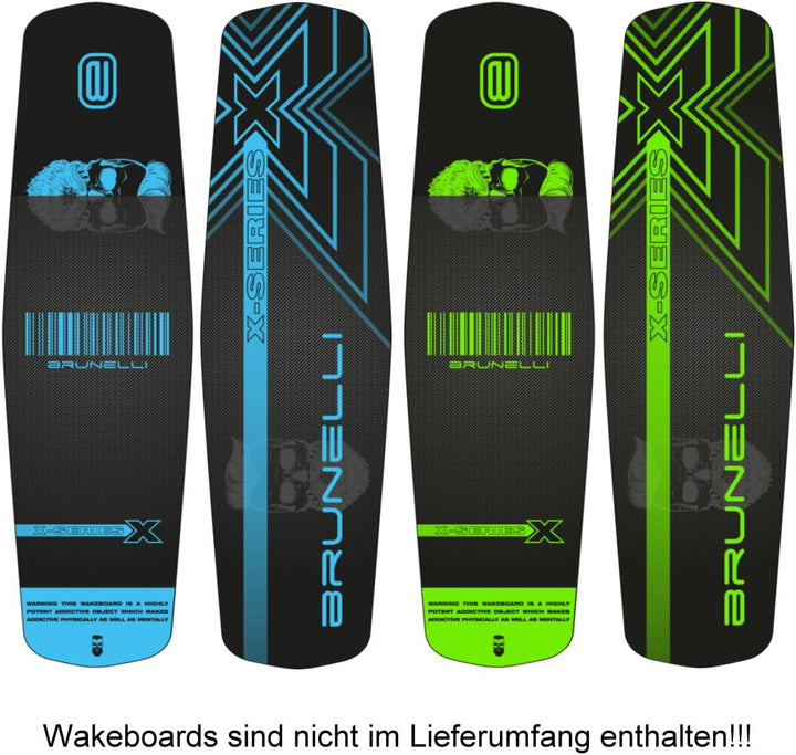 Brunelli Wakeboard Finne 4er-Set geeignet für Wood Flex Pro