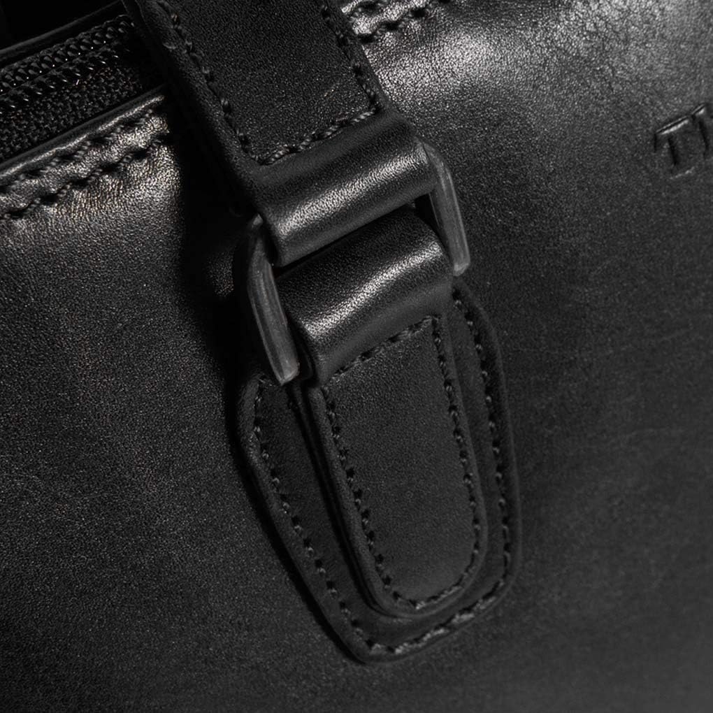 The Chesterfield Brand Flint Schultertasche Leder 37 cm black
