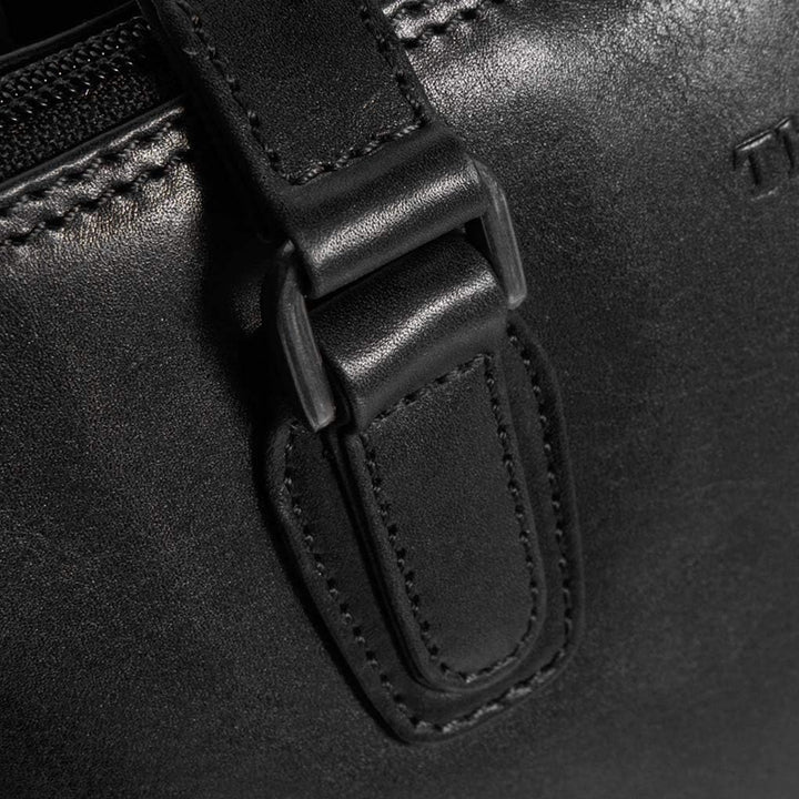 The Chesterfield Brand Flint Schultertasche Leder 37 cm black
