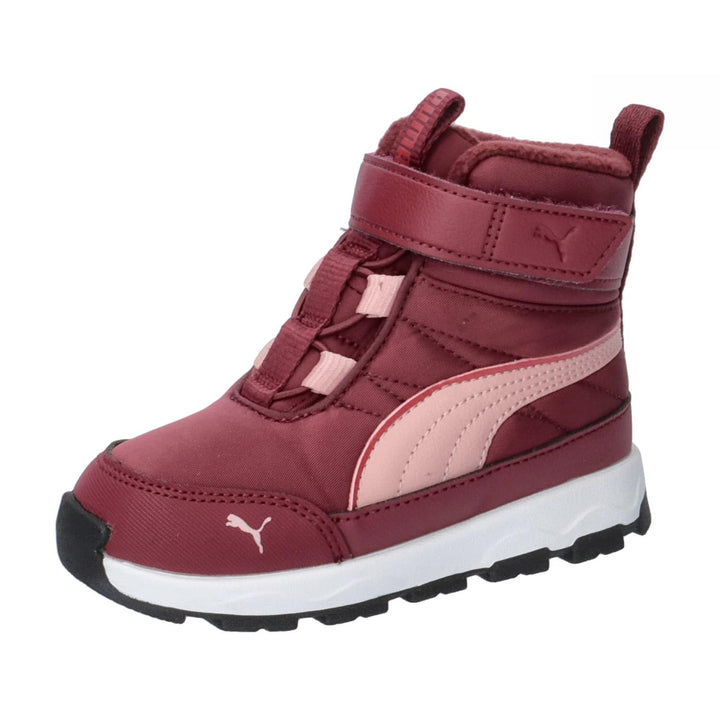 PUMA Unisex Kinder Evolve Boot Ac+ Inf Sneaker 21 EU Dark Jasper Future Pink Astro Red, 21 EU Dark J