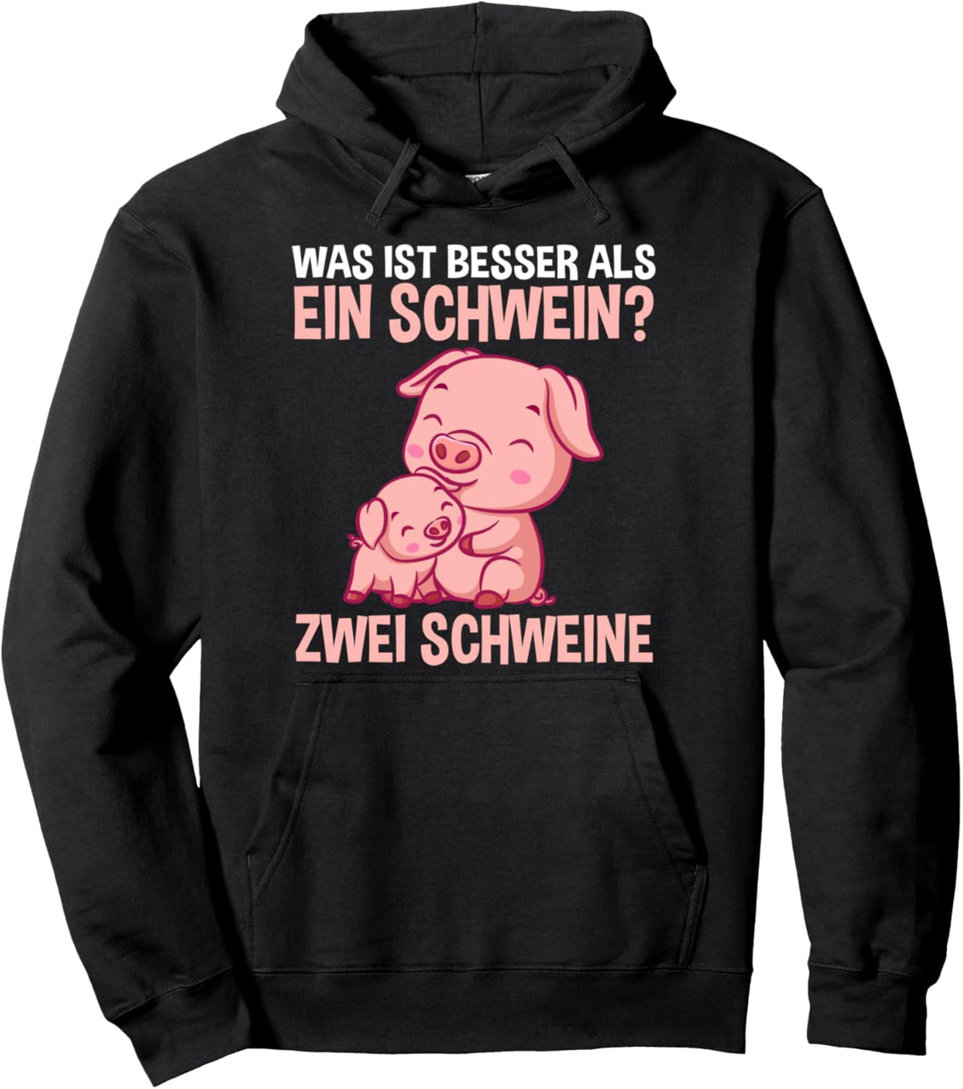 Schwein Bauer Landwirt Schweine Pullover Hoodie