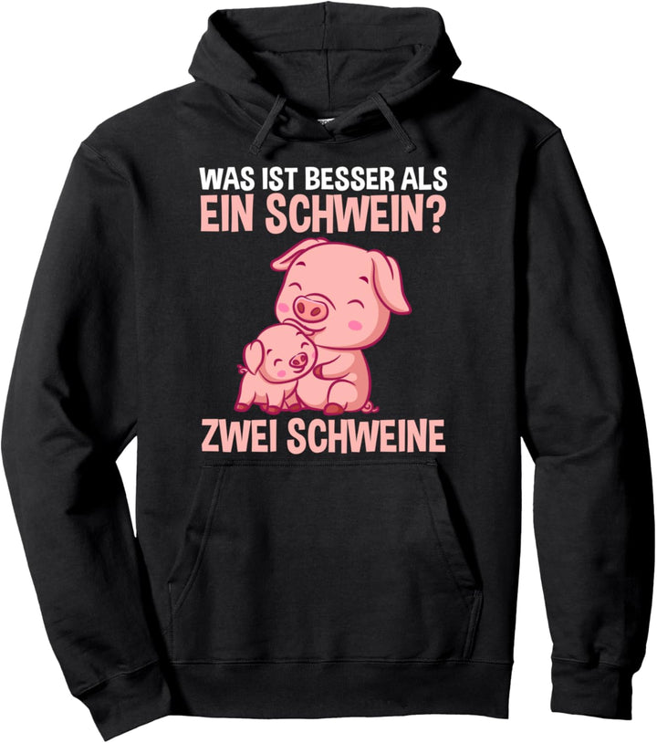 Schwein Bauer Landwirt Schweine Pullover Hoodie