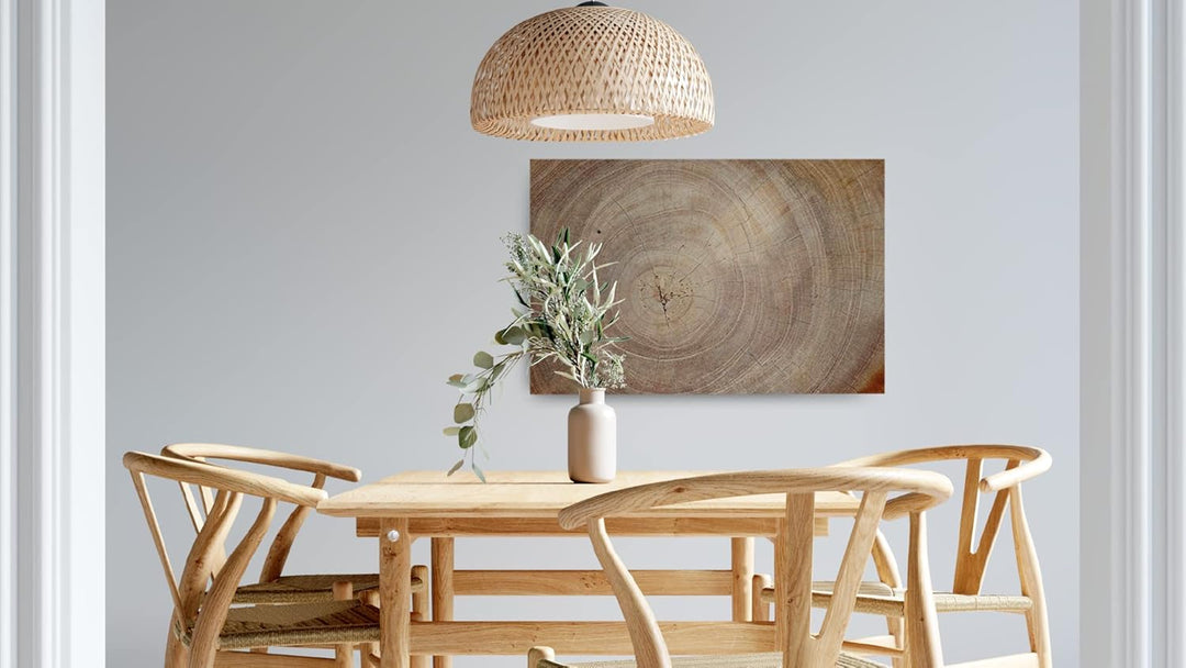 ALLboards Glas Magnettafel Baumstamm Natur Baumkern 60x40cm Glasbild Memoboard aus Glas Glastafel mi