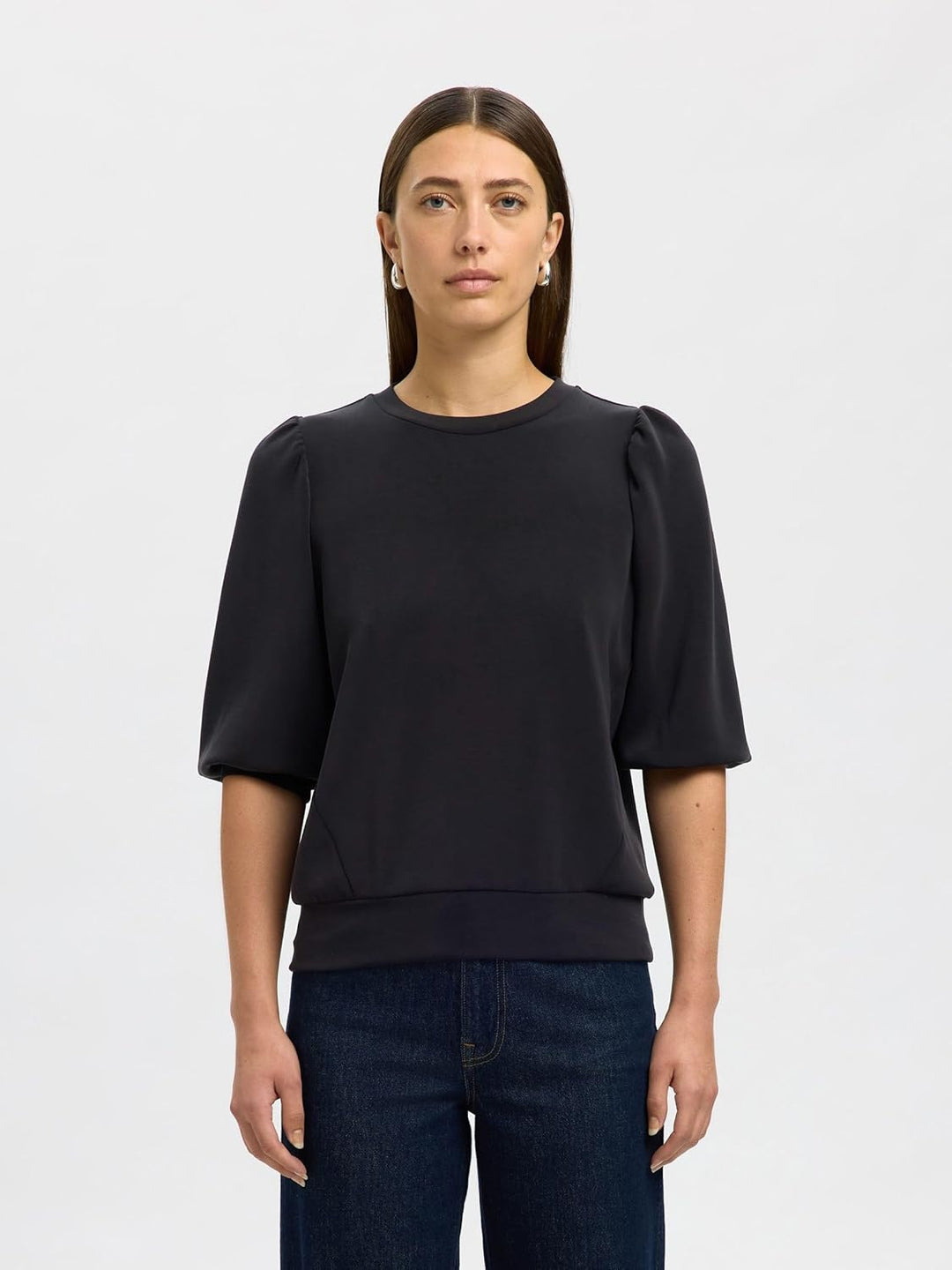 SELECTED FEMME Damen Sweatshirt Tenny schwarz XXL