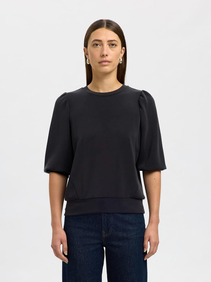 SELECTED FEMME Damen Sweatshirt Tenny schwarz XXL