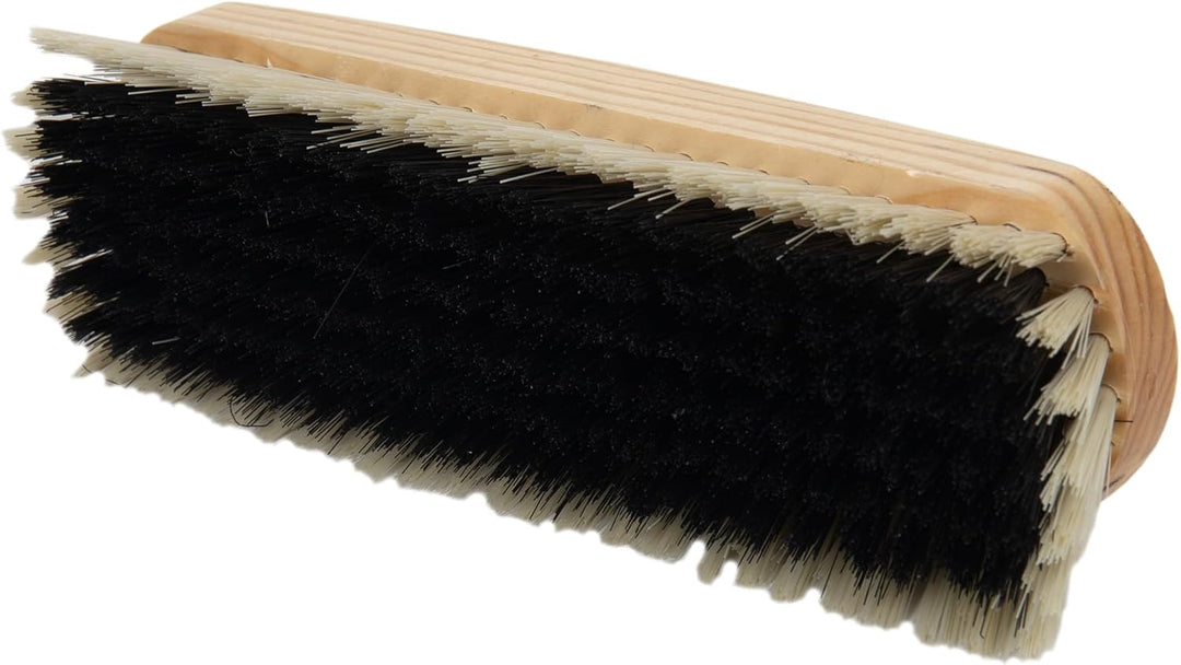 Cofan Reinigungsbürste Kleiderbürste, weiche und robuste PVC-Fasern, ergonomischer Holzgriff, geeign