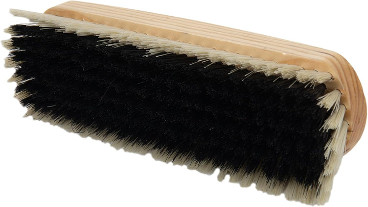 Cofan Reinigungsbürste Kleiderbürste, weiche und robuste PVC-Fasern, ergonomischer Holzgriff, geeign