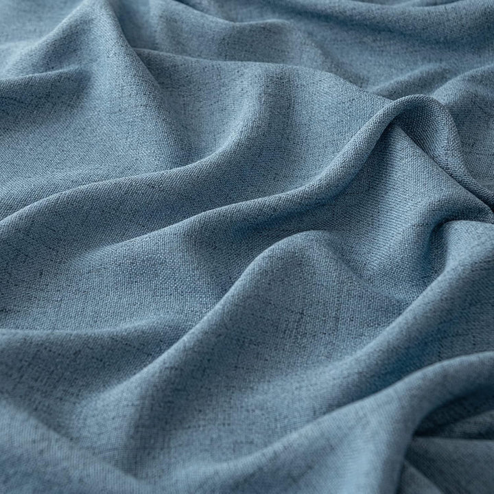 MIULEE Leinen Vorhänge mit Leinen Ringe Effekt Wohnzimmer Modern Semi-transparent Voile Vorhang Natu