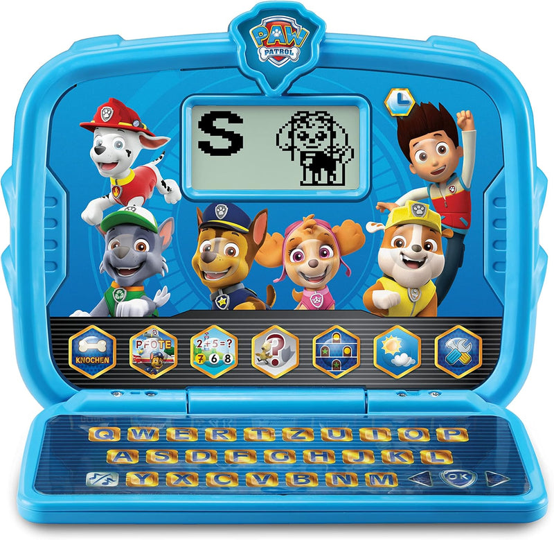 VTech PAW Patrol Lernlaptop – Lerncomputer mit den Originalstimmen der PAW Patrol und Spielen zum Le