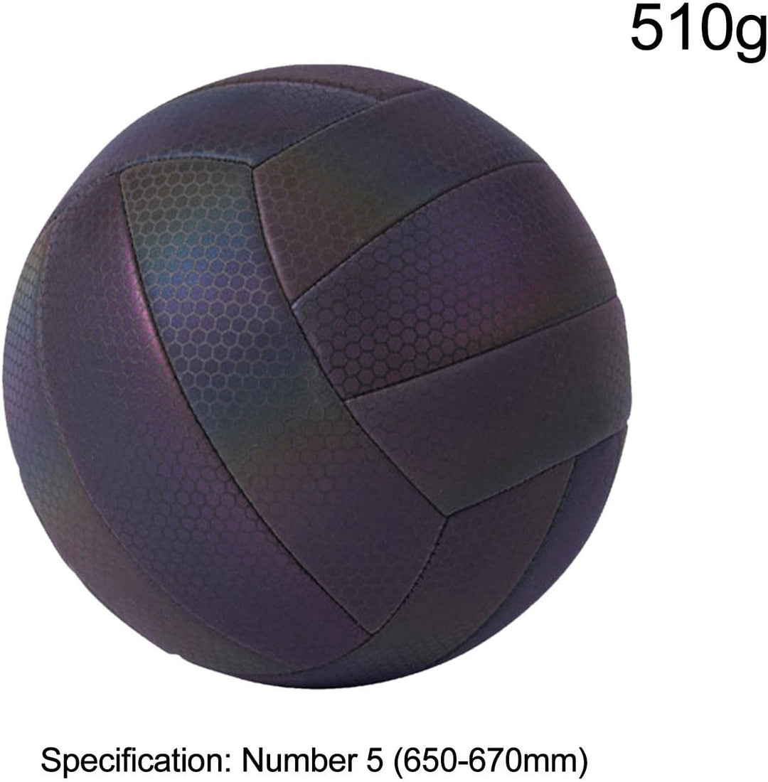 Glühender Reflektierender Volleyball, Leuchtender Volleyball – Reflektierend – Holografisch – Leucht