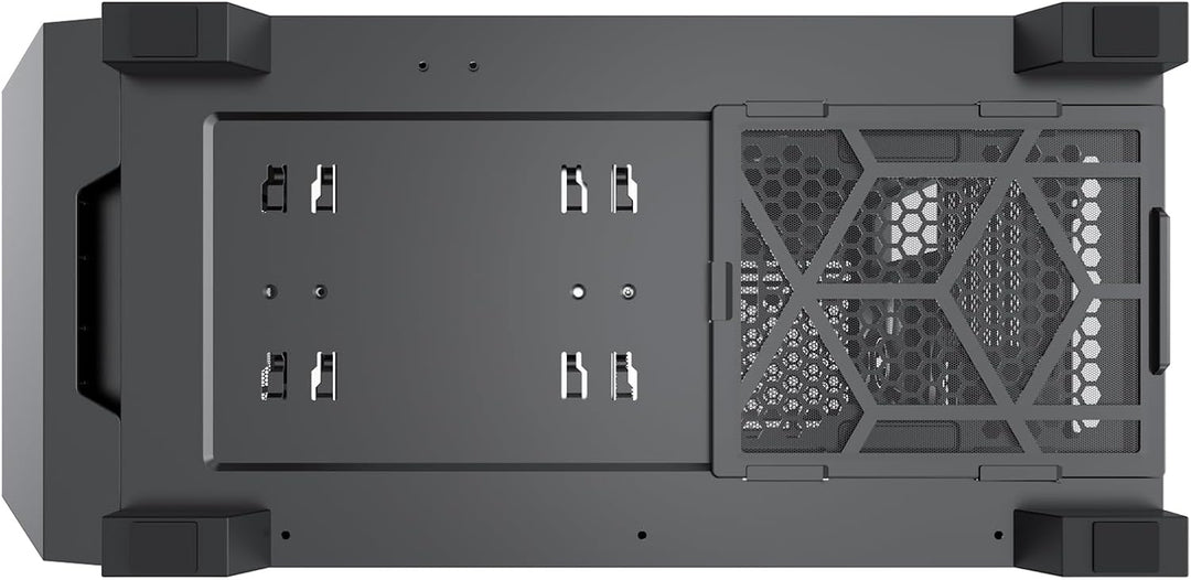 Xilence Xilent X X912.ARGB Gaming PC Gehäuse, 3X 120mm ARGB Lüfter, 1x schwarzer Lüfter, ATX Midi To