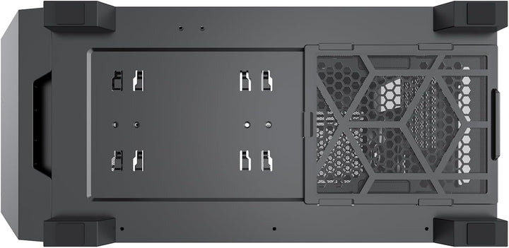 Xilence Xilent X X912.ARGB Gaming PC Gehäuse, 3X 120mm ARGB Lüfter, 1x schwarzer Lüfter, ATX Midi To