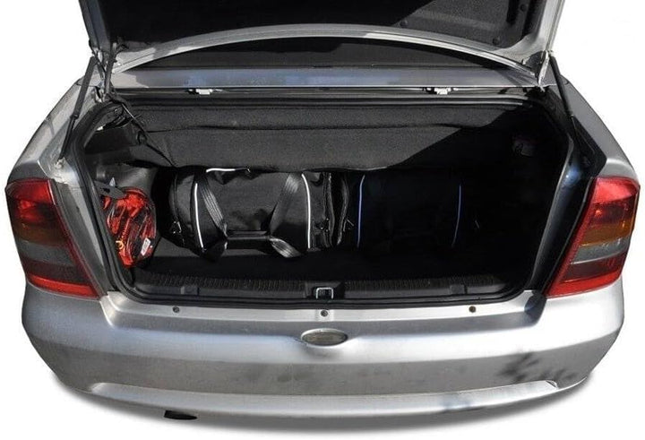 KJUST Dedizierte Reisetaschen 4 stk kompatibel mit OPEL ASTRA CABRIO G (T98) 2001-2006