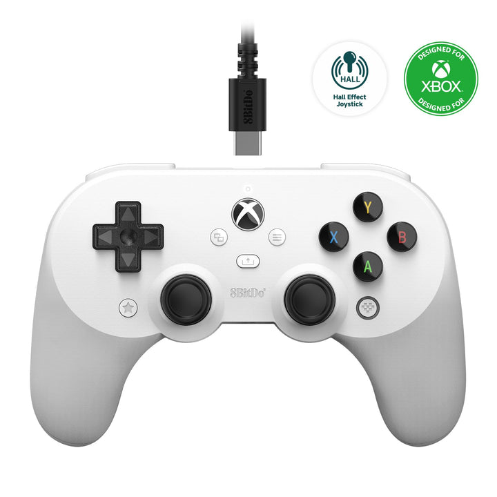 8bitdo Pro 2 Wired Controller for Xbox, Hall Effect Joystick Update, 3.5mm Audio Jack, Compatible wi