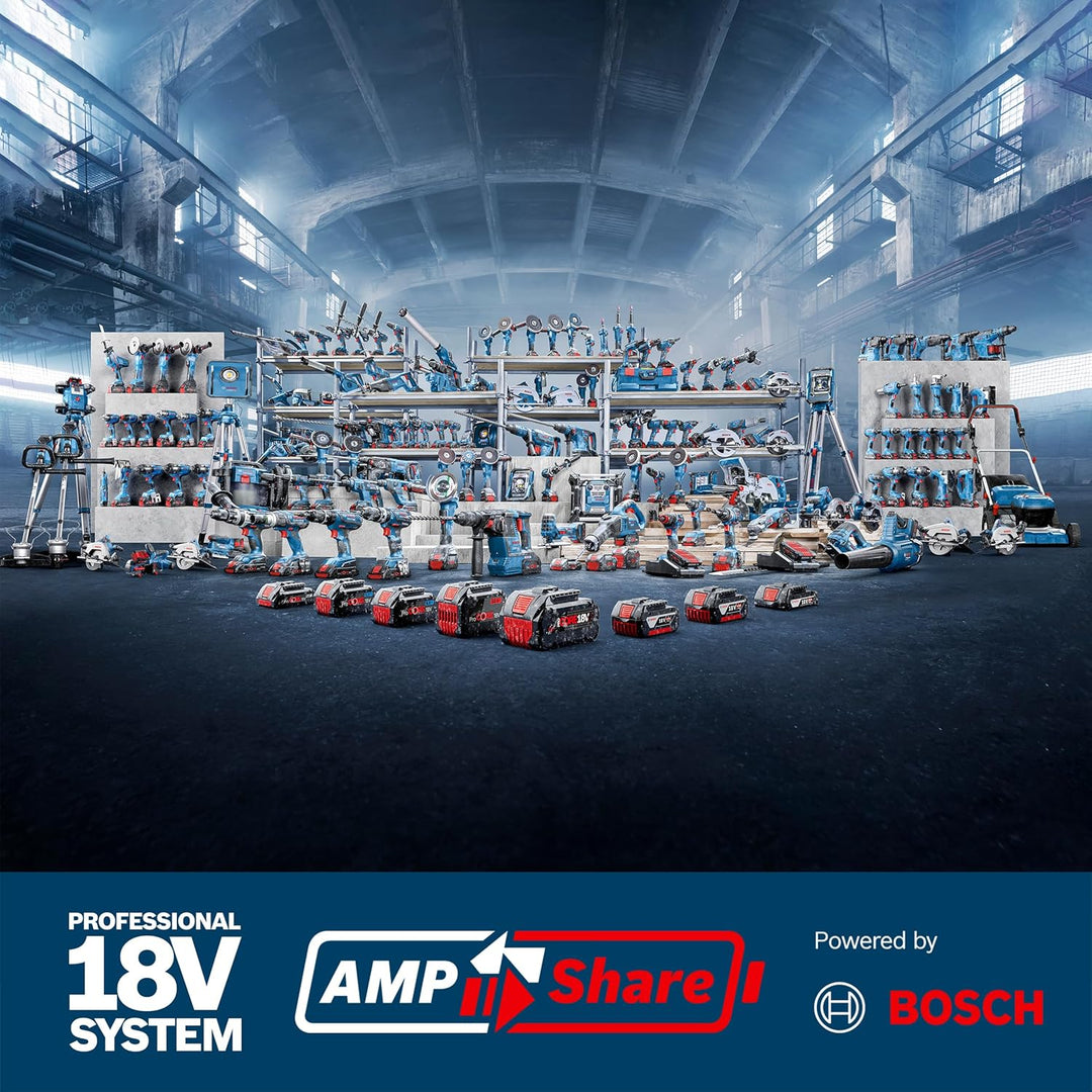 Bosch Professional 18V System Akku-Staubsauger GAS 18V-12 MC (Staubschutz der Klasse M, HEPA-Filter,