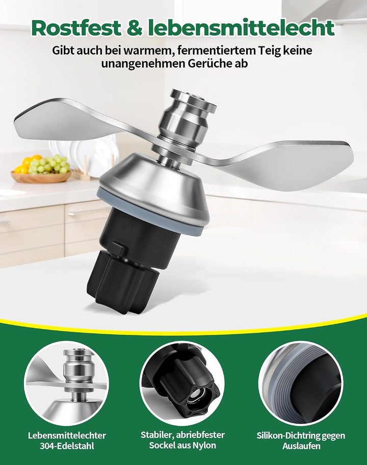 Teigmesser für Thermomix TM31 Knetmesser Mixmesser für Vorwerk Zubehör