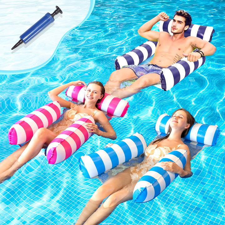 Luftmatratze Pool Wasserhängematte Erwachsene Luftmatratze Wasser Mit Netz Pool Zubehör Spass Schwim