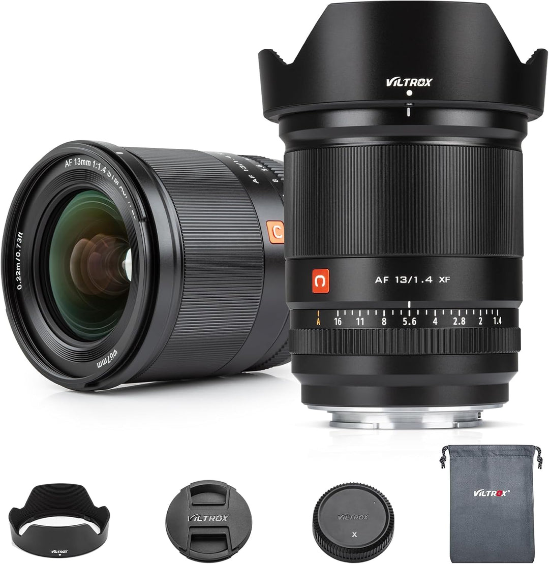 VILTROX 13mm F1.4 XF Autofokus Objektive für Fuji X Mount Kamera Objektive Lenses kompatibel Fujifui
