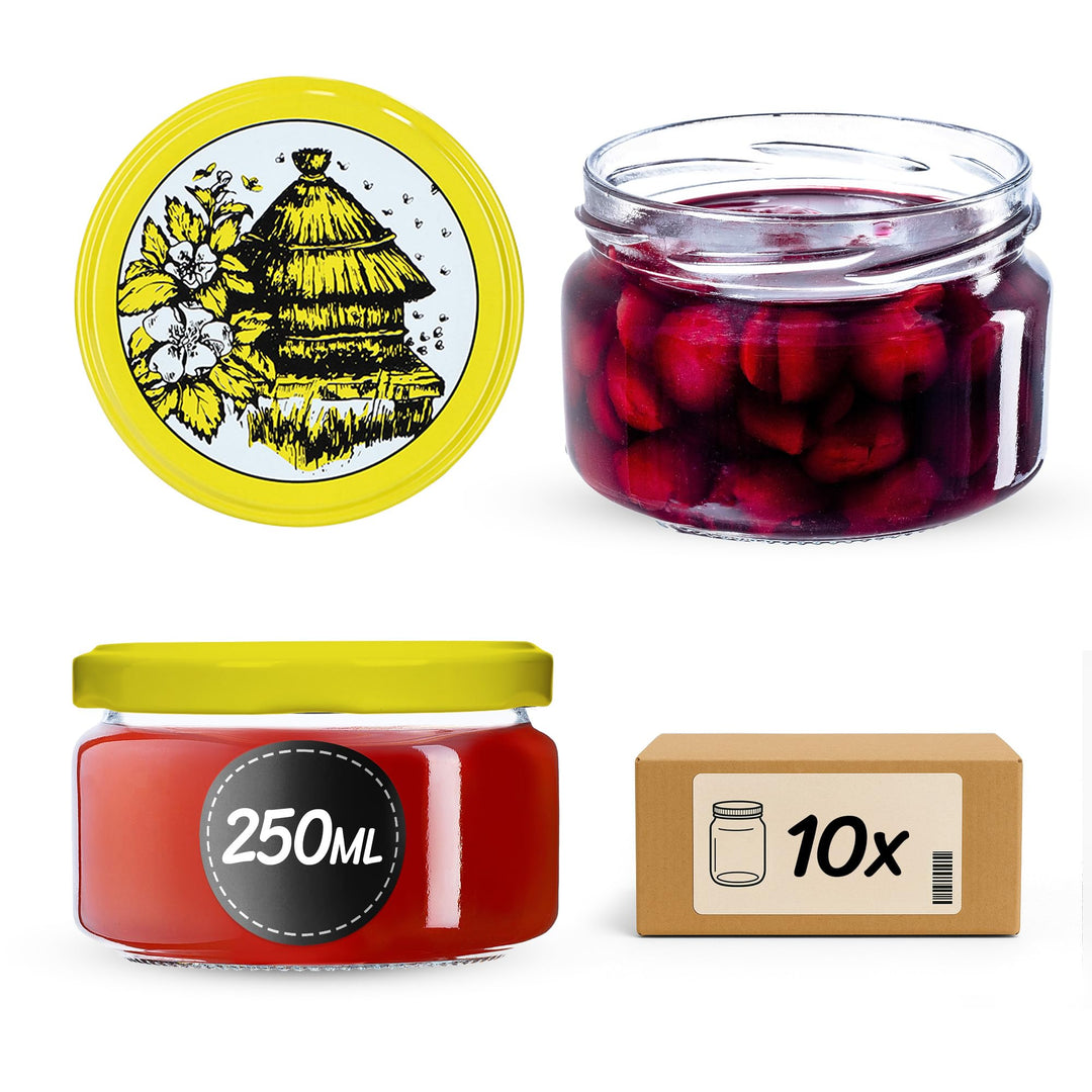 KADAX kleine Einmachgläser 250 ml, Marmeladengläser mit Deckel, Luftdichte Gläschen zum Verschenken,