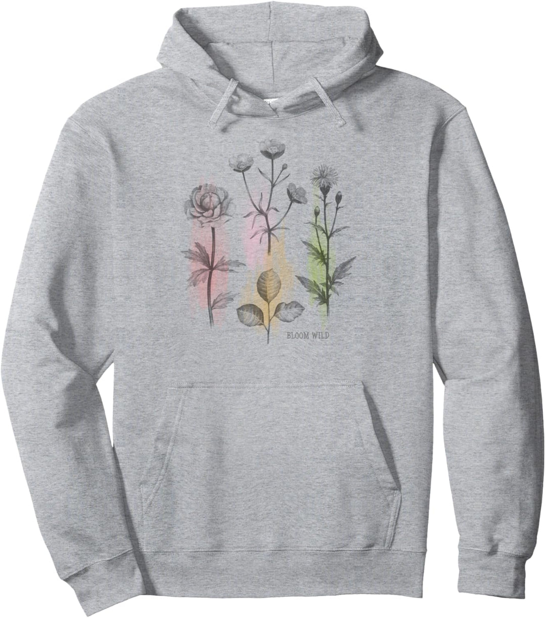 Trendy Botanical Garden Pullover Hoodie