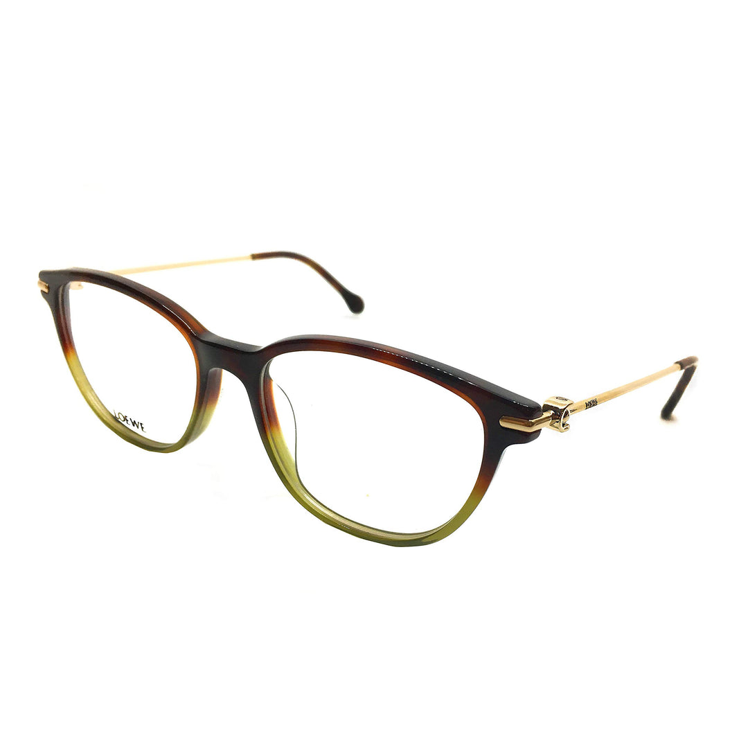 Loewe Unisex-Erwachsene VLW951M510GEN Brillengestelle, Grün (Shiny Grad.Havana Green), 55